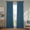 HPD Half Price Drapes Tende oscuranti in finto lino, per camera da letto, lunghe 213 cm (1 pannello), 127 x 213 cm (larghezza x lunghezza), per soggiorno, decorazione per la casa, blu storia