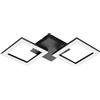Eglo connect z Smart-Home LED soffitto Paranday-Z, ZigBee, app e controllo vocale Alexa, colore luce regolabile (bianco caldo o freddo), dimmerabile, lampada in bianco nero, 47 x 23 cm