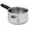 Lacor Vaso per Bagno, Secchio in Acciaio Inox 18 e 10, Manico Resistente al Calore, Apertura Laterale per Acqua, Adatto a Tutti i Fuochi Incluso Induzione, Lavabile in Lavastoviglie, 16 cm, 1 L, 62600