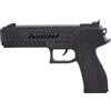 P'TIT CLOWN - 74560 - Pistola Automatica Finta - Giocattolo - Accessorio per Travestimento Carnevale, Halloween, Cosplay, Film, Spettacolo, Feste in Maschera - Plastica - 21 cm - Nero