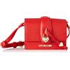 Love Moschino JC4330PP0FKB0, Borsa a Spalla, Donna, Rosso, Taglia unica