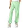 Champion Rochester 1919-Champion Logo High Waist Boyfriend Elastic Cuff Pantaloni da Tuta, Verde Chiaro (SMG), S Donna
