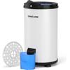 Umelome Asciugabiancheria da 6 kg, centrifuga a risparmio energetico e energetico, 2800 giri/min, asciugatura a gravità, bianco
