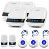 LIOTOIN Cercapersone Per Anziani Pulsante di Chiamata Wireless Allarme Sicurezza Cercapersone Sistema di Emergenza Chiamata Sistema di assistenza impermeabile per (5 Trasmettitori 4 Ricevitori) …