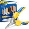 S&R Forbici Cesoie Bricolage Multiuso Acciaio Inox 19 cm Ultra Resistenti per Gomma Cavi e Tessuti con Lama Dritta (Jeans, Corde, Carta, Cartone, Plastica, Cuoio).