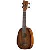 GEWA Soprano Ukulele Manoa Pineapple - Corpo Sapelli - Motivo laser Whisky - Vintage Burst - Legno naturale scuro - incl. Gig Bag imbottito - K-PA-Whisky