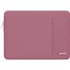 MOSISO Laptop Custodia Borsa 13-13,3 Pollici Notebook Compatibile con MacBook Air/PRO,Compatibile con MacBook PRO 14 M4 M3 M2 M1 2025-2021,Poliestere Manica Verticale con Tasca,Rosa Polverosa