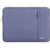 MOSISO Laptop Custodia Borsa 13-13,3 Pollici Notebook Compatibile con MacBook Air/PRO,Compatibile con MacBook PRO 14 M4 M3 M2 M1 2025-2021,Poliestere Manica Verticale con Tasca,Grigio Lavanda