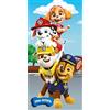 Jerry Fabrics Paw Patrol - Asciugamano per bambini, asciuga rapidamente, per bagno, spiaggia e piscina, realizzato in 100% cotone, blu, 70 x 140 cm