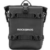 ROCKBROS Borsa Moto Impermeabile Laterale, Borsa per Portapacchi Telaio per Moto, Grande Capacità 5L, Con Tracolla