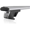 Atera 048222 Portabici da tetto per auto Signo RTD, profilo Aero argento, per auto con barre portatutto, acciaio 122 cm