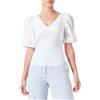 Pinko Buono Blusa Popeline Stretch T-Shirt, Z04_Bianco Brill, 46 Donna