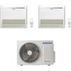 Samsung CONSOLE R32 Climatizzatore a pavimento dual split inverter bianco - unità esterna 4 kW unità interne 9000+9000 BTU
