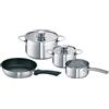Bosch HEZ390042, Set pentole 3+1 per piani ad induzione, Cromo