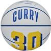 Wilson Pallone da Basket, NBA Player Icon Mini, Stephen Curry, Golden State Warriors, Utilizzo Indoor e Outdoor, Taglia: 3, Blu/Giallo