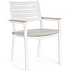 KONTE.DESIGN Set di 4 Poltroncine DELMAR Impilabili Bianche