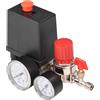 VIFER Regolatore della Valvola di Controllo del Pressostato del Compressore G1/8 con Manometro Compressore