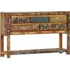 vidaXL Credenza Stile Vintage Robusta 5 Cassetti e Ripiano Madia Cassettiera Tavolino Laterale 120x30x75 cm in Legno Massello di Recupero
