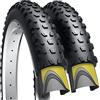 Fincci Coppia Copertone 29 x 2.6 Pollici 68-622 ETRTO Copertoni per Bicicletta Pieghevole con Protezione in Nylon, 60 TPI per MTB Pneumatico, Mountain, Downhill XC/Enduro