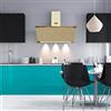 Kaiser AT 6445 ElfAD - Cappa aspirante a parete, 60 cm, ivory, lusso, produttore Kaiser, 3 velocità, 1250 m3/h, illuminazione LED, Hotte, Timer, Gagnant German Brand Award 2018, cappa da parete