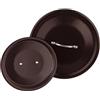 Baldassare Agnelli Pentole Agnelli Al Black Coperchio con Ponticello Tubolare, Nero, 36 cm