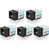 VCE RJ45 Keystone Jack Cat6 Modulo Keystone Presa RJ45 Prolunga Cavo di Rete 5 Pezzi
