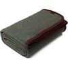 ACUSHLA Coperta in Lana Merino - 3,5 Libbre Calda, Spessa, Lavabile, Grande 63 X 79 Coperta per Esterno, Campeggio, Divano, Letto, Viaggio - Coperta in Lana Super Morbida - Twill Grigio