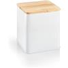 Tescoma 900838 Barattolo in latta con coperchio in bamboo 10x10x10,5 cm