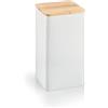 Tescoma 900840 Barattolo in latta con coperchio in bamboo 10x10x18,5 cm