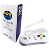 UNICOMVSX SNK Neo Geo Mini Controller, SNK Wired Game Pad Compatibile con NEO GEO Mini e NEO-GEO Arcade Stick Pro per Due Giocatori per Giocare Contemporaneamente (Bianco)