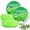 HXTMKT Shampoo Solido Rosmarino, Naturale Shampoo Bar Sapone per Crescita Capelli, Bio Shampo Solido per Capelli Grassi Secchi Antiforfora Danneggiati e Trattati per Donna Uomo, 2 Pezzi Ogni 60g