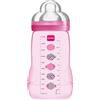 MAM Easy Active Baby Bottle Biberon 4+ Mesi Silicone Capienza: 330 ml Rosa
