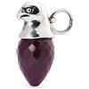 Trollbeads 925 sterlina Damen-Perlina Vetro Argento Rubin Rosso TAGBE-00044