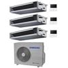 Samsung CONDIZIONATORE SAMSUNG TRIAL SPLIT CANALIZZABILE 9000+12000+12000 BTU INVERTER AJ068TXJ3KG/EU A++
