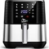 Uten Friggitrice ad Aria 4 Litri, 1500W, Air Fryer Bianca, Riceette PDF,  Mini Friggitrice Senza Olio, Adatto Per Appartamenti, 1-5 Persone, Facile  da Trasportare, Senza BPA & PFOA : .it: Casa e cucina