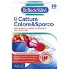 Dr. Beckmann Cattura Colore & Sporco Tecnologia Avanzata | Per proteggere a lungo i colori del bucato | Con molecole che catturano colori e microfibre | 20 foglietti