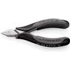 KNIPEX Tronchesi laterali per elettronica ESD con cerniera passante con impugnature multicomponente 115 mm, 77 52 115 ESD