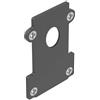 Ideal Lux EGO RECESSED TESTATA CHIUSURA CON FORO NERO 36 x 4 x 52 mm