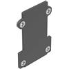 Ideal Lux EGO RECESSED TESTATA CHIUSURA SENZA FORO L 36 x H 4 x P 52 mm NERO PER SITEMA BINARIO