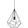 Ideal Lux AMPOLLA LAMPADARIO A SOSPENSIONE IN METALLO NERO 1 LUCE ATTACCO E27 D.30CM
