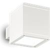 Ideal Lux SNIF SQUARE APPLIQUE PER ESTERNI IP44 DOPPIA EMISSIONE IN ALLUMINIO E VETRO 1 LUCE ATTACCO G9 BIANCO