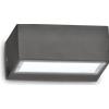 Ideal Lux TWIN APPLIQUE DA ESTERNO IP44 DOPPIA EMISSIONE 1 LUCE ATTACCO G9 ANTRACITE
