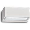 Ideal Lux TWIN APPLIQUE DA ESTERNO IP44 DOPPIA EMISSIONE 1 LUCE ATTACCO G9 BIANCO