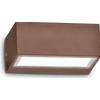 Ideal Lux TWIN APPLIQUE DA ESTERNO IP44 DOPPIA EMISSIONE 1 LUCE ATTACCO G9 COFFEE