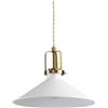 Ideal Lux ERIS SOSPENSIONE IN METALLO BIANCA E ORO 1 LUCE ATTACCO E27 D.29CM