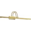 Ideal Lux BOW APPLIQUE DA SPECCHIO O QUADRO OTTONE LED 3000K 8W 1050 lm CON INTERRUTTORE L.76CM