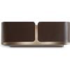 Ideal Lux CLIP APPLIQUE IN METALLO COLOR COFFEE 2 LUCI ATTACCO E27 BIEMISSIONE