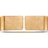 Ideal Lux CLIP APPLIQUE IN METALLO COLOR ORO 2 LUCI ATTACCO E27 BIEMISSIONE