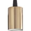Ideal Lux PORTALAMPADA LISCIO E27 Ø 40 x H 85 mm IN METALLO OTTONE