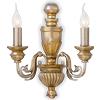 Ideal Lux FIRENZE APPLIQUE A PARETE ORO 2 LUCI ATTACCO E14 DECORATO A MANO